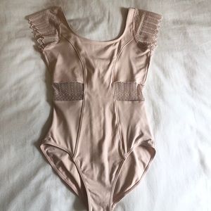 pale pink ballerina leotard